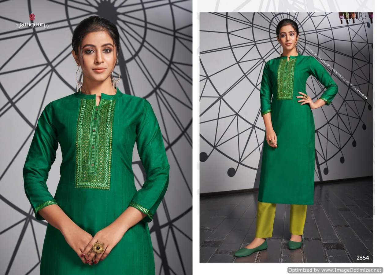 Rangoon Light Line 3 Fancy Designer Party Wear Long Kurti Collection
